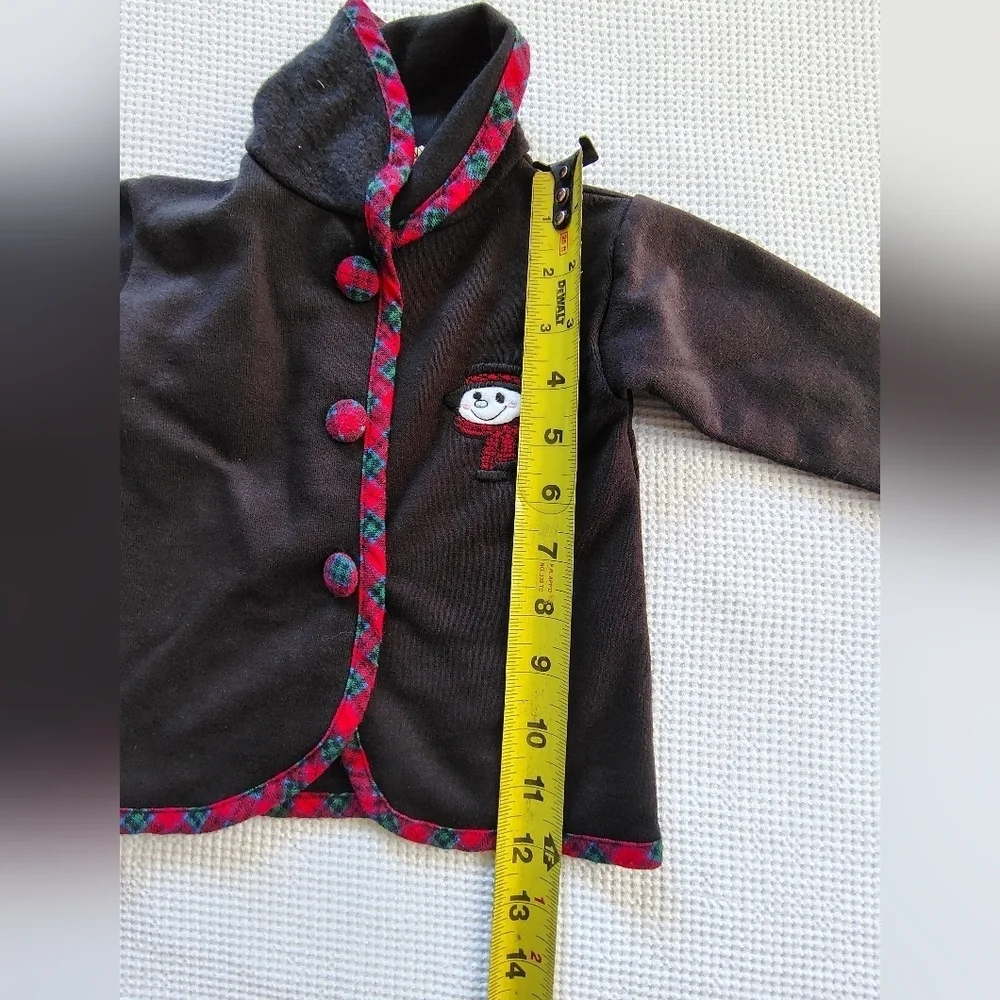 Snowden Cozy Kids  Set - Black and Red Plaid Size 6 - 9 Months.